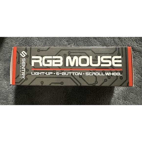 Sentry KP25 RGB Gaming Mouse 6-Button Wired USB Optical RGB Light-Up NEW Sealed - Picture 3 of 6
